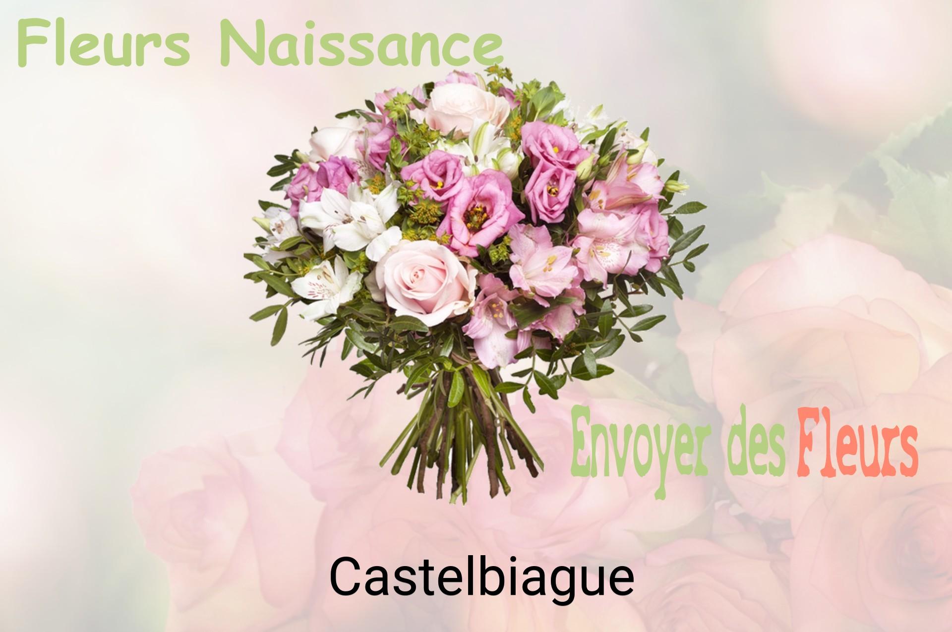 Bouquet de fleurs de naissance livré à Castelbiague